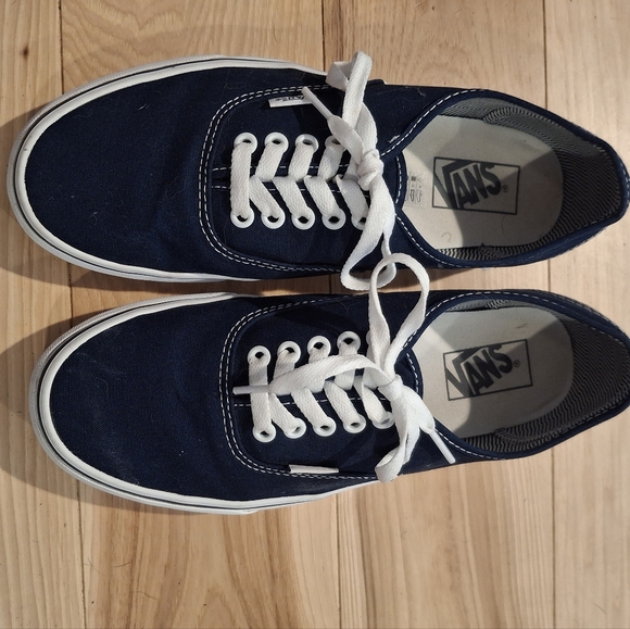 VANS Era Skate Sneakers Womens Size 10 Navy Blue Classic Shoe EXCELLENT EUC - Picture 1 of 8